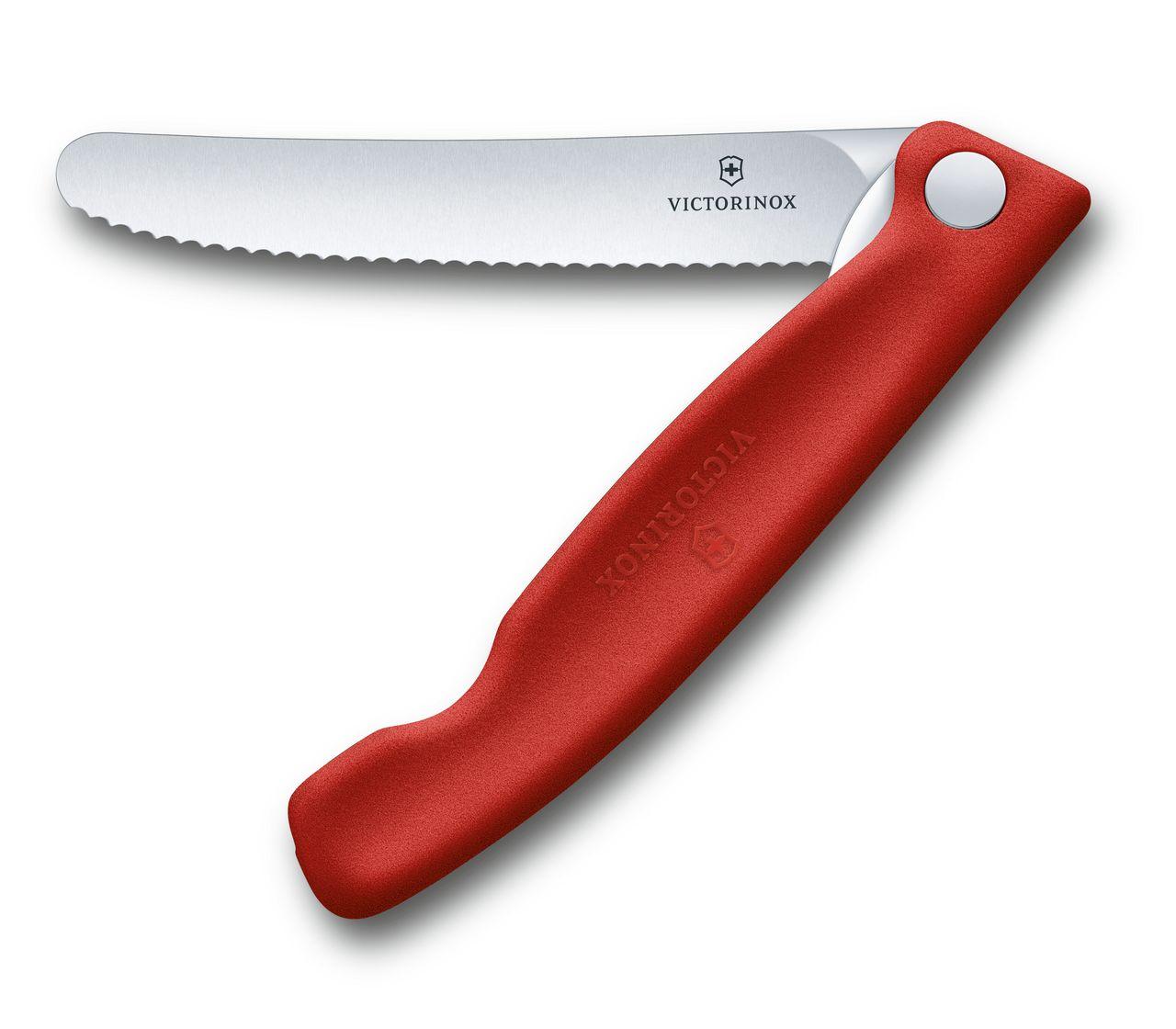 Victorinox 3 Serrated Paring Knife Red V67631 - Smoky Mountain Knife Works