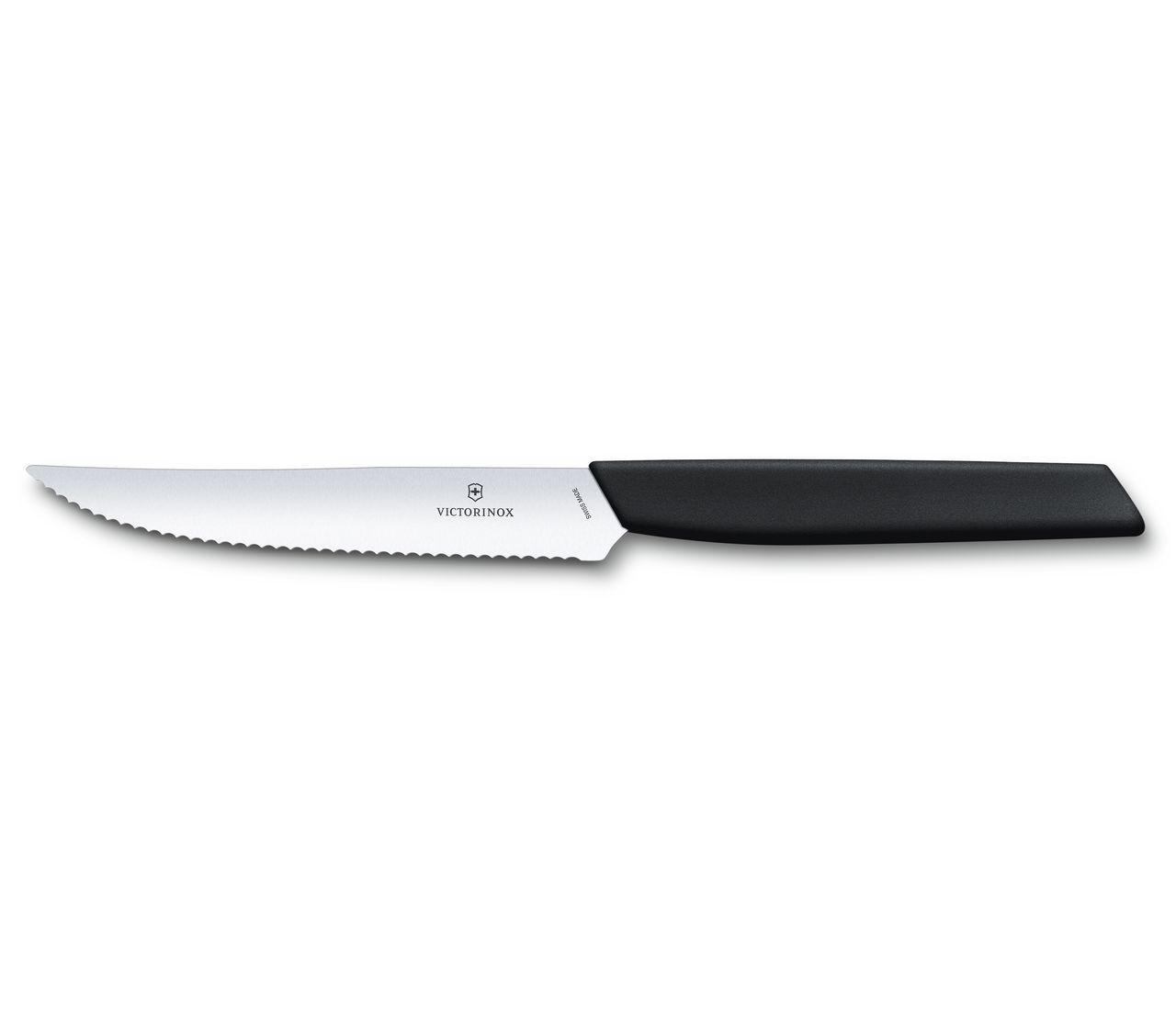 Victorinox Swiss Modern Steak Knife Set, 2 pieces in black - 6.9003.12WB