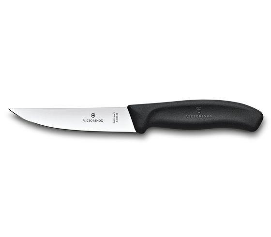 Victorinox Cuchillo para trinchar Swiss Classic, filo con alvéolos en negro  - 6.8083.20G