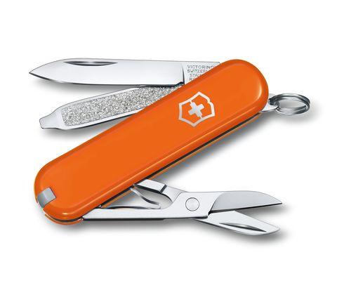 Lot de 2 couteaux d'office crantés SwissClassic 8 cm - orange, Victorinox