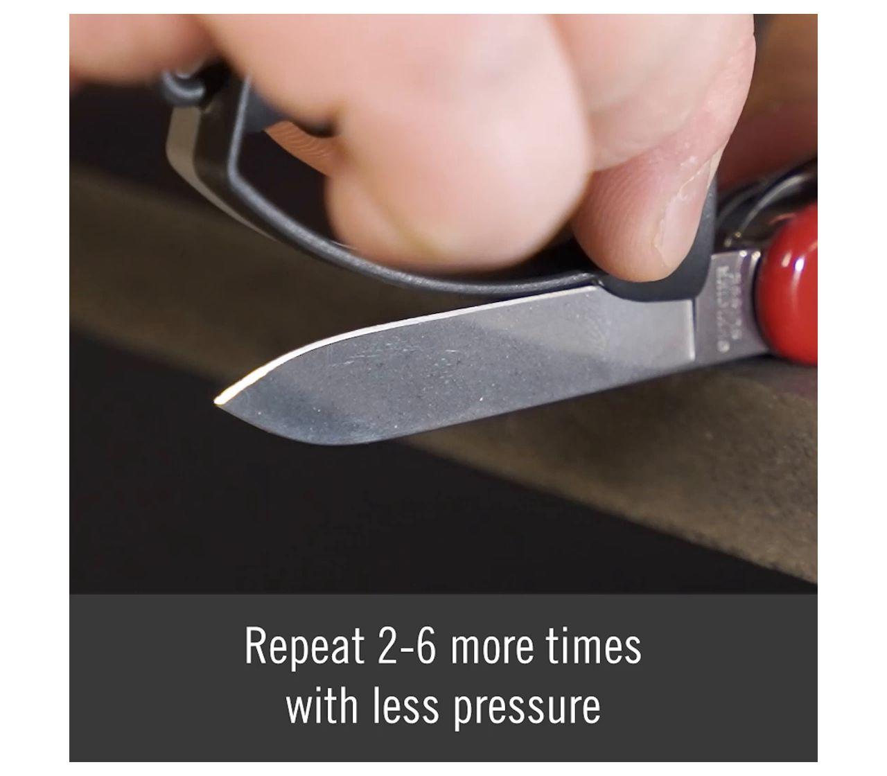 Victorinox dual knife sharpener - How to sharpen a pocket knife