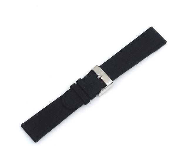 Infantry - Black Leather/Nylon Strap with Buckle-000287