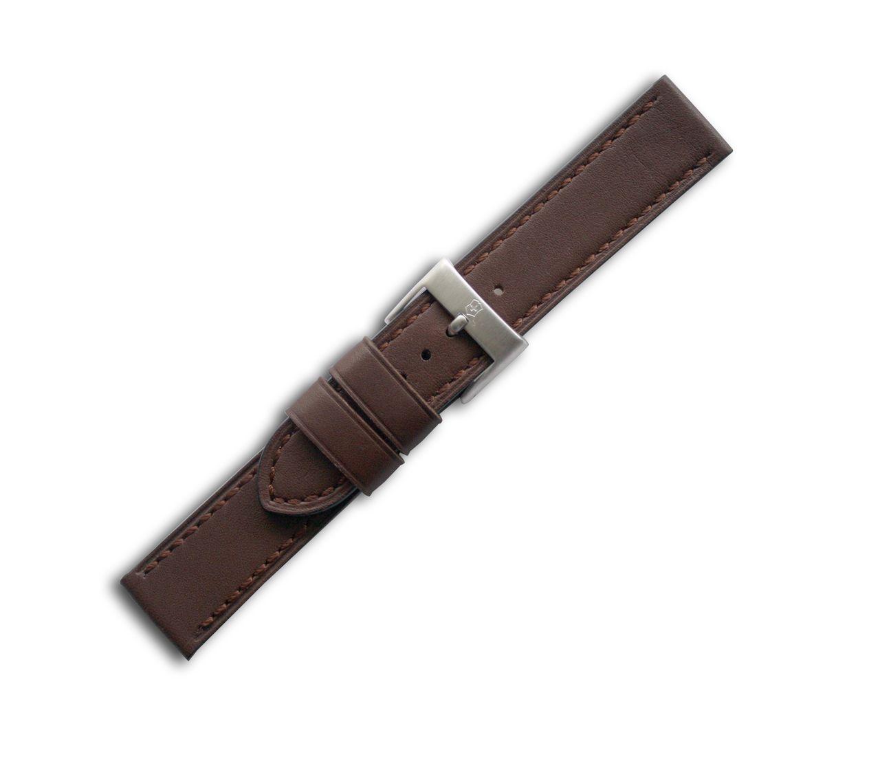 Chrono Classic - Brown Leather Strap with buckle - 21 mm-003075