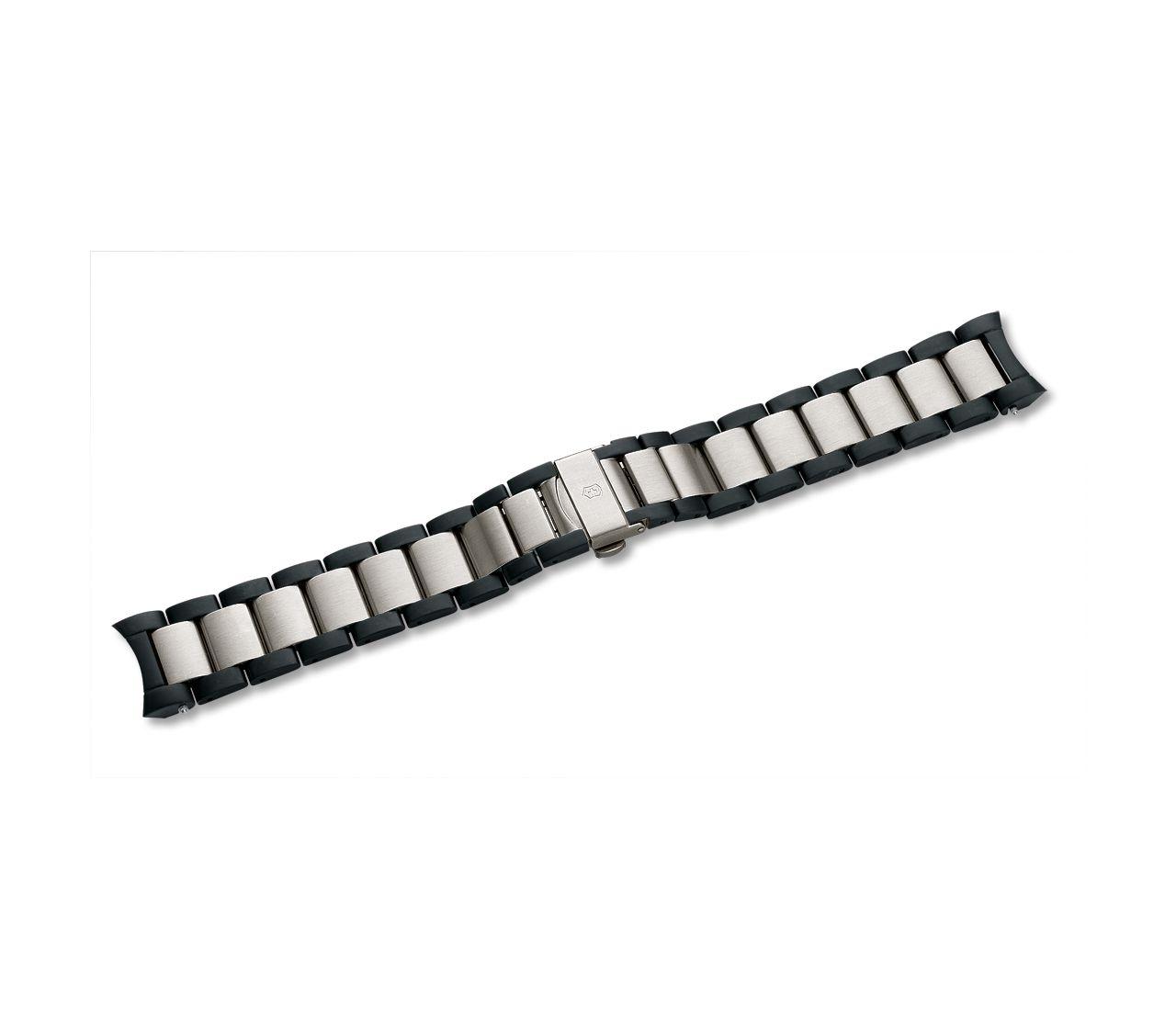 Alpnach - Stainless Steel/Black PVD Bracelet with Clasp-003278