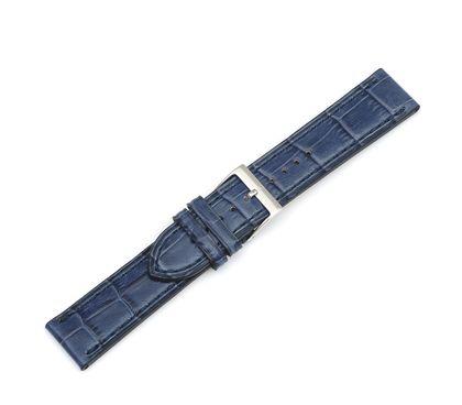 Dark blue leather strap with buckle Alliance II Chrono