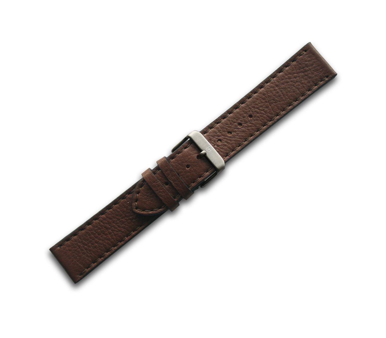 Brown leather strap with buckle-004389