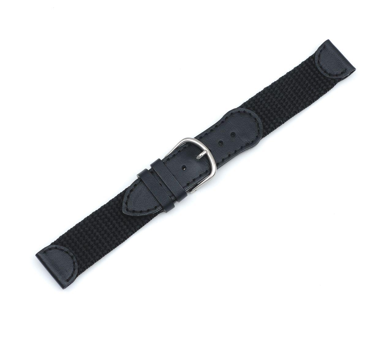 in Victorinox buckle Black 0 mm 20001 - - Nylon & - Original Strap with Leather 19 mm