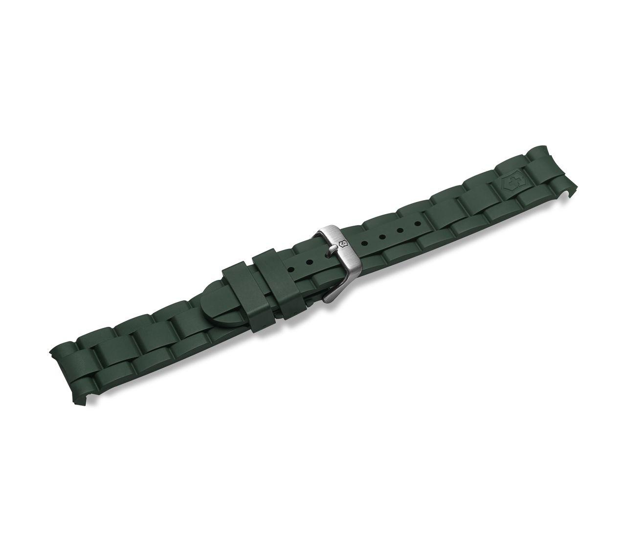 Green rubber strap with buckle-004794