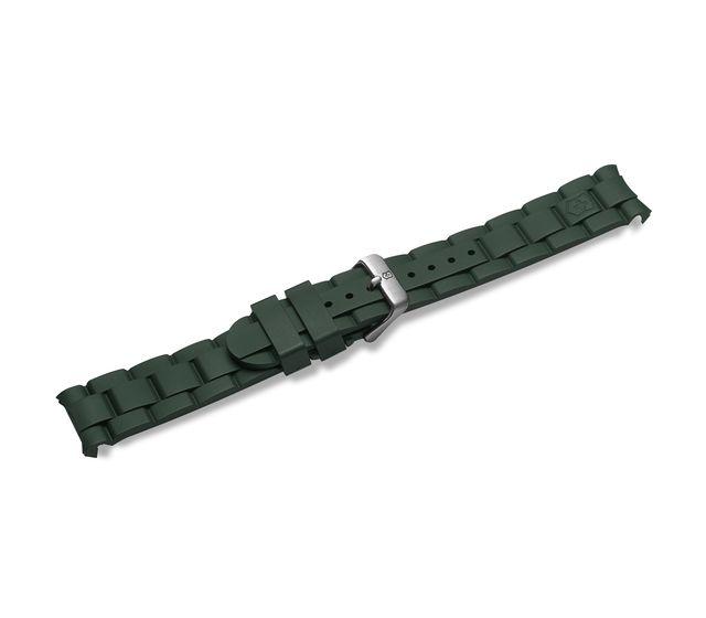 Green rubber strap with buckle-004794