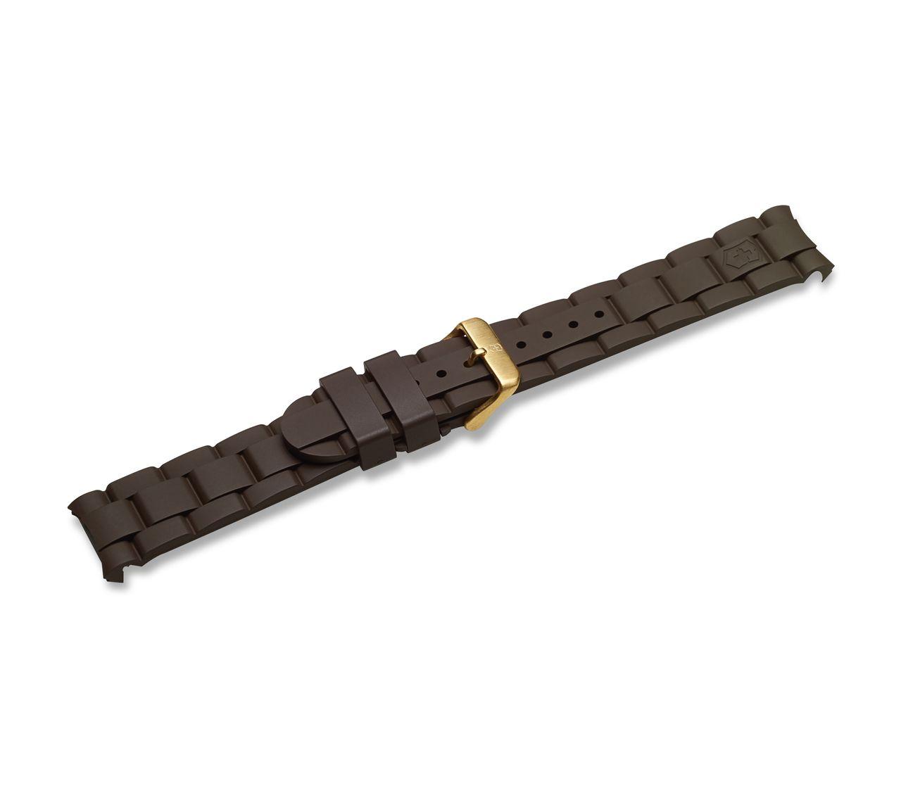 Brown rubber strap with buckle-004804