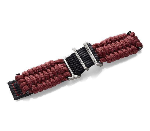 Red paracord strap with buckle-005336