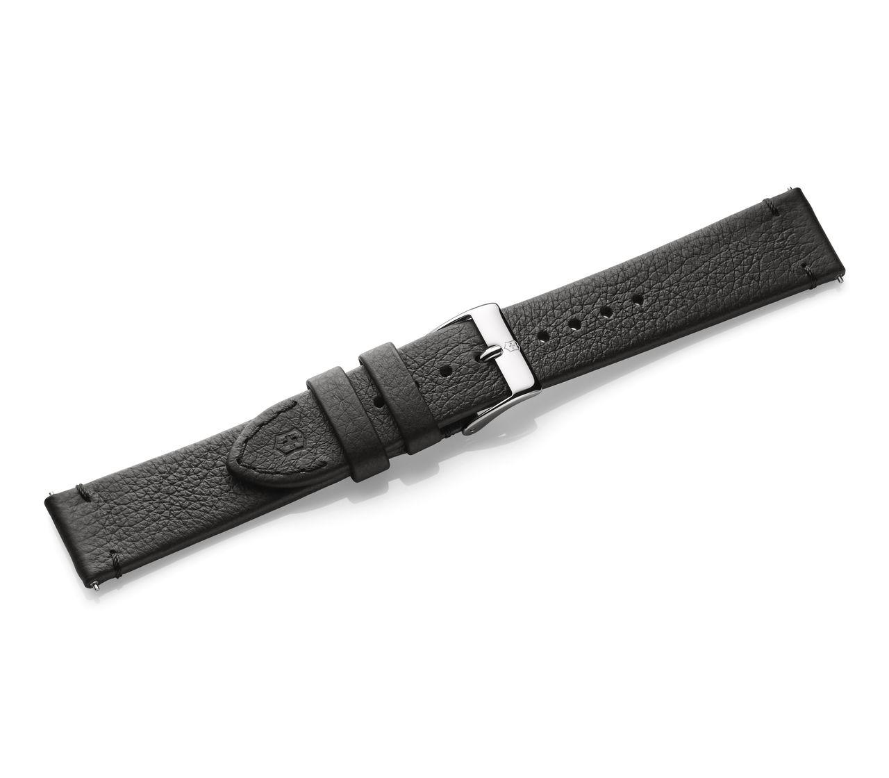 Black leather strap with buckle-005394