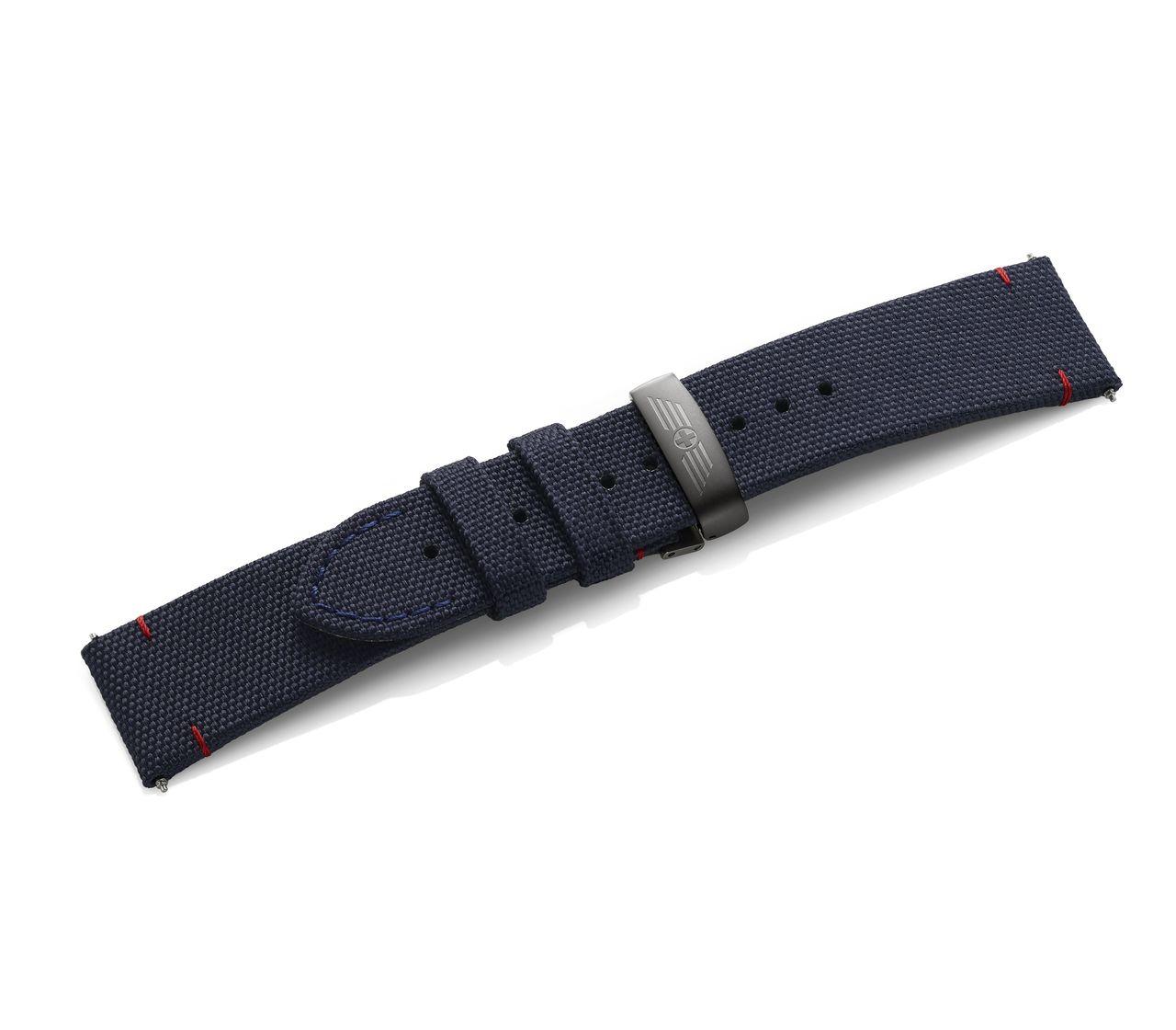 Fabric strap with PVD clasp, PVD clasp-005543.1