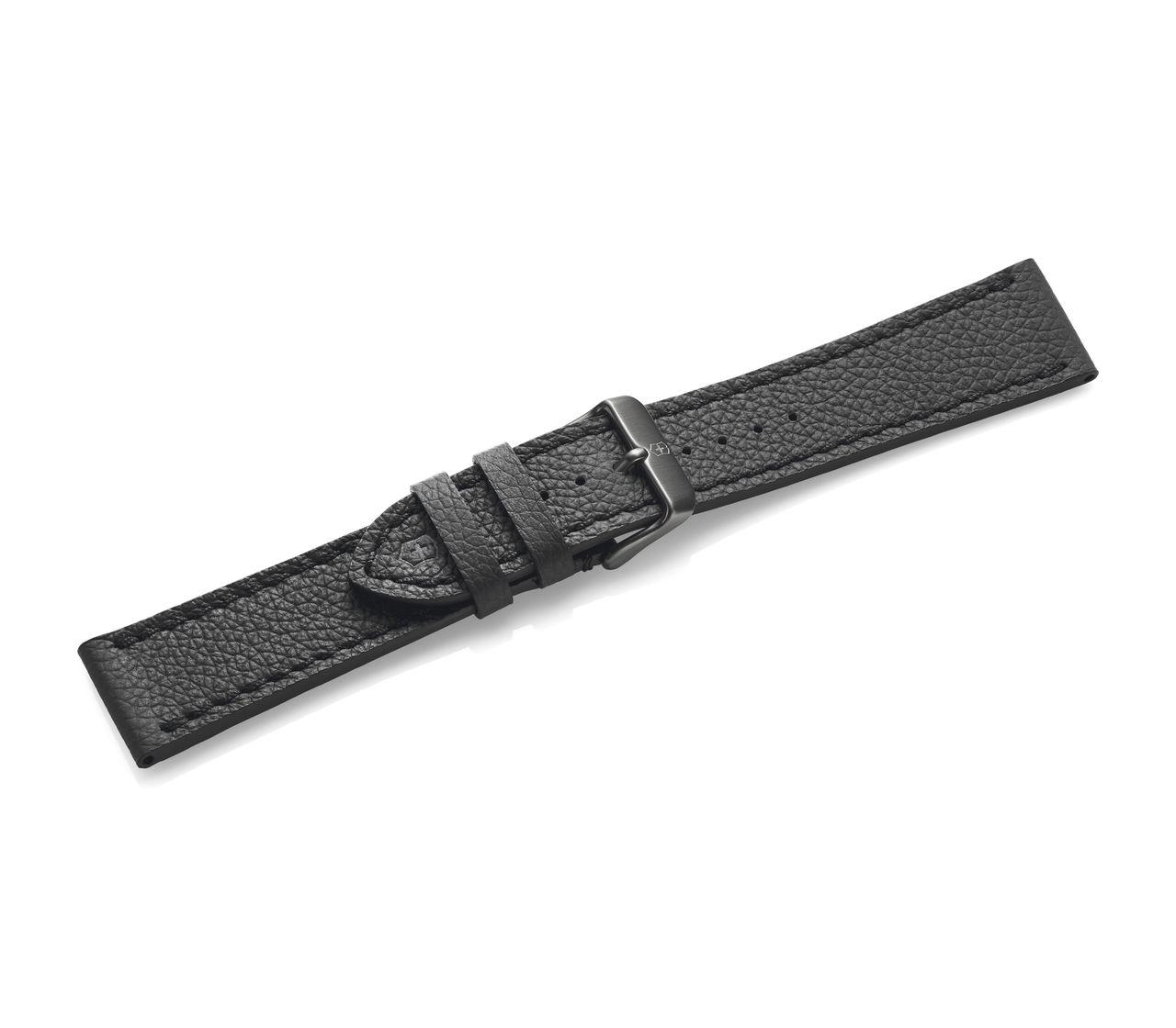 Black leather strap with buckle-005544