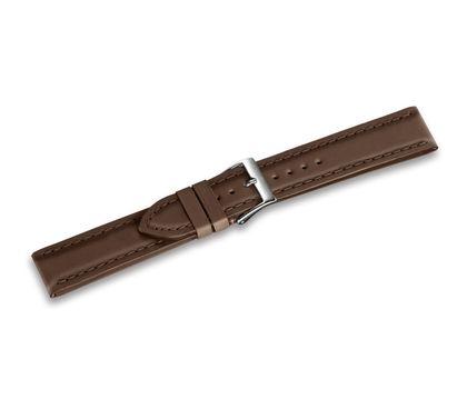 Brown leather strap with buckle