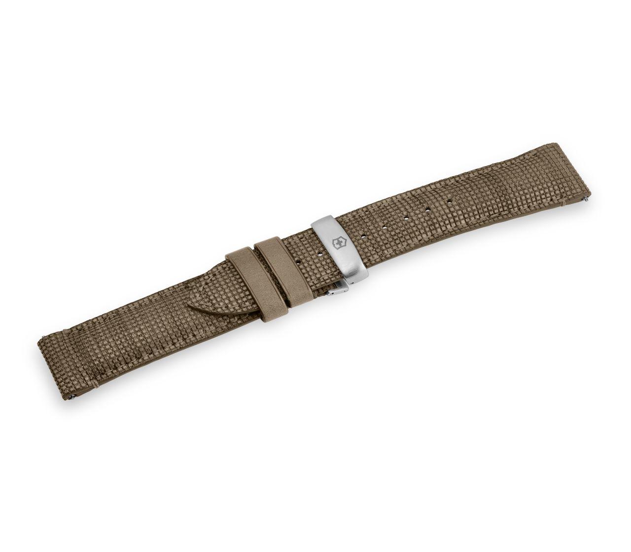 Brown leather strap with buckle-005811