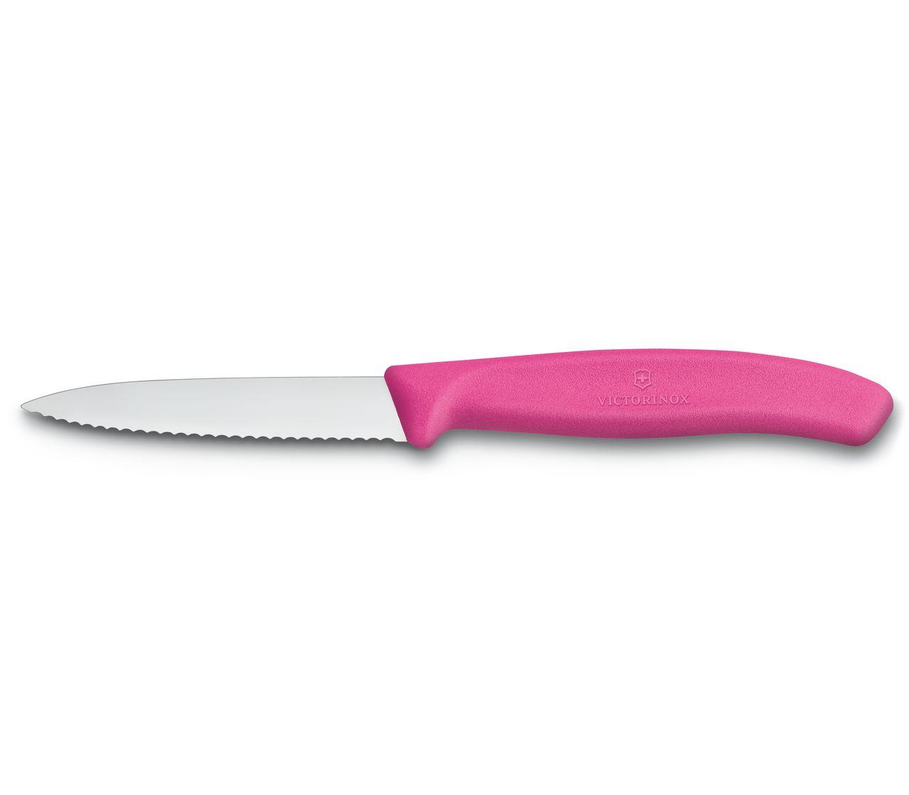 Victorinox SwissClassic serrated/smooth vegetable knives pink 10