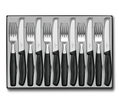 Victorinox Swiss Classic 3-piece cutlery set orange with foldable knife,  6.7192.F9