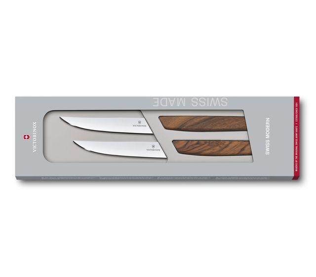 Swiss Modern Steak Knife Set, straight edge-6.9000.12G