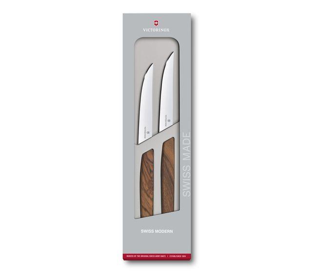 Elegance Set de 6 couteaux à steak Rouge