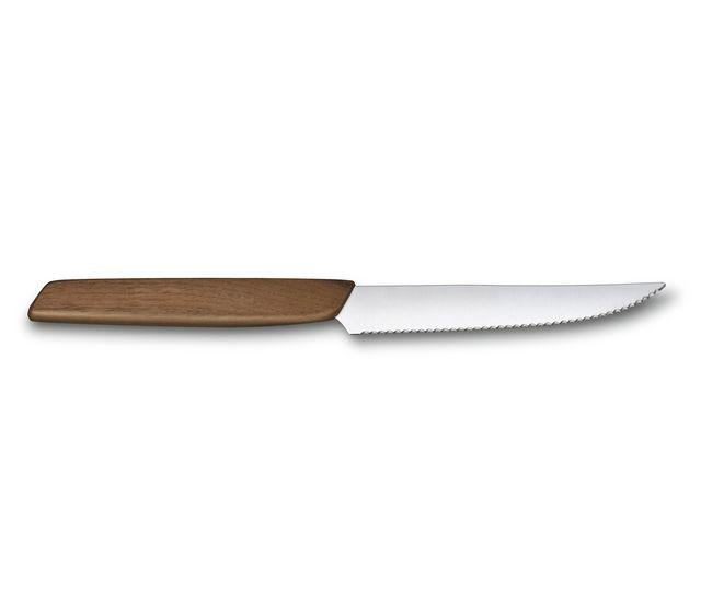 Victorinox Swiss Modern 2 Piece Serrated Steak Knife Set, Walnut Wood  Handles - KnifeCenter - 6.9000.12WG