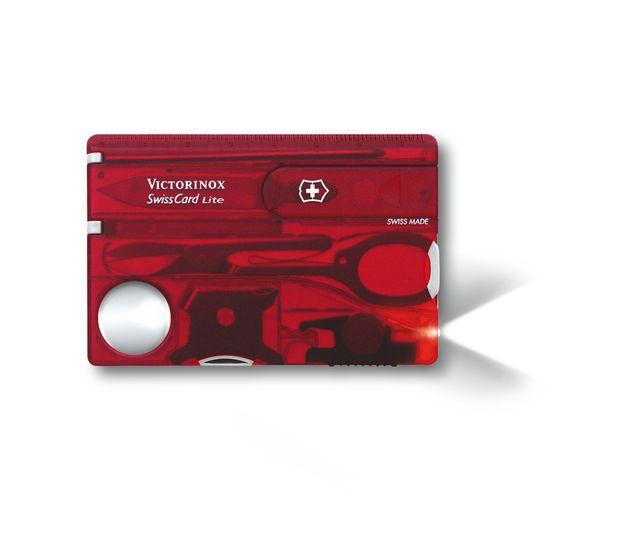 VICTORINOX SWISSCARD ROUGE LITE 13 fonctions 0.7300.T carte suiss army red 