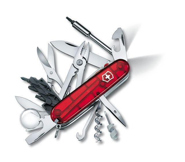Victorinox Cyber Tool Lite in red transparent - 1.7925.T