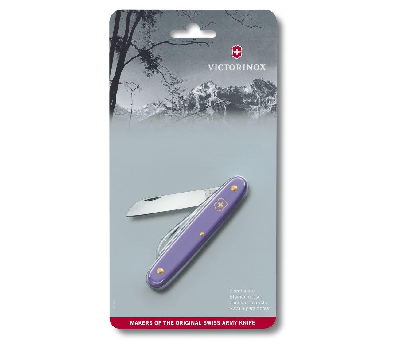 Victorinox Floral Knife in violet - 3.9050.22B1