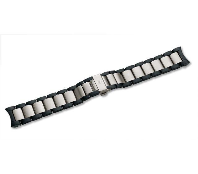 Alpnach - Stainless Steel/Black PVD Bracelet with Clasp-003306
