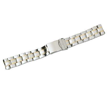 Bracelet (all polished) in 2-Tone Officers 1884 2-Tone Large