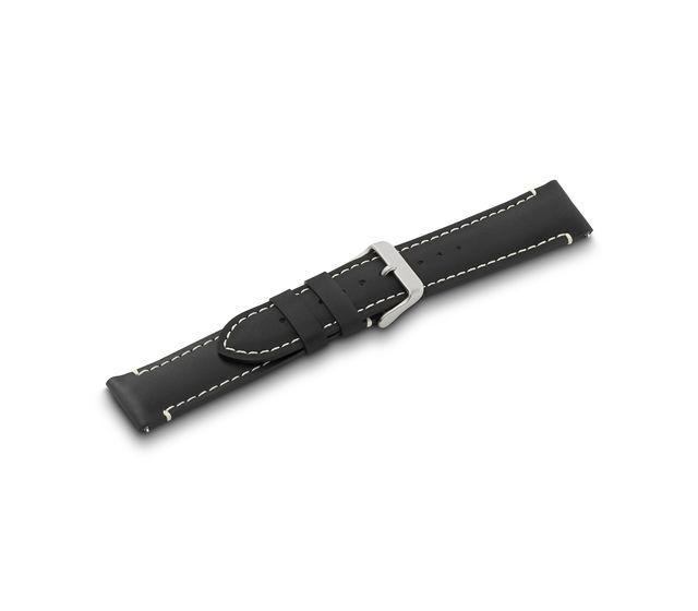 Black leather strap with buckle-005939