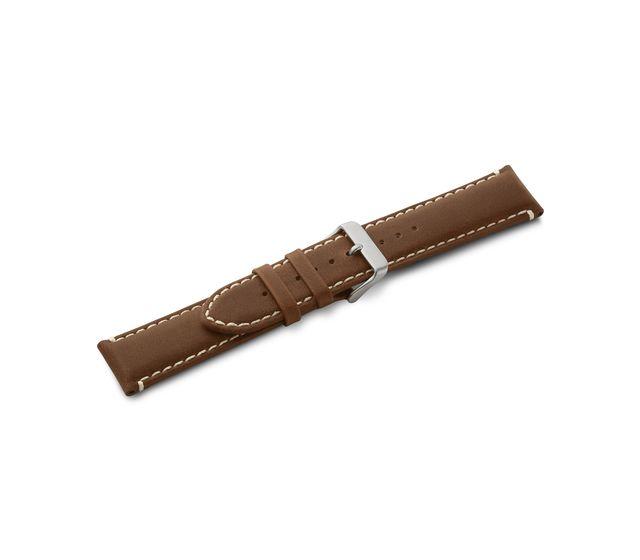 Brown leather strap with buckle-005945