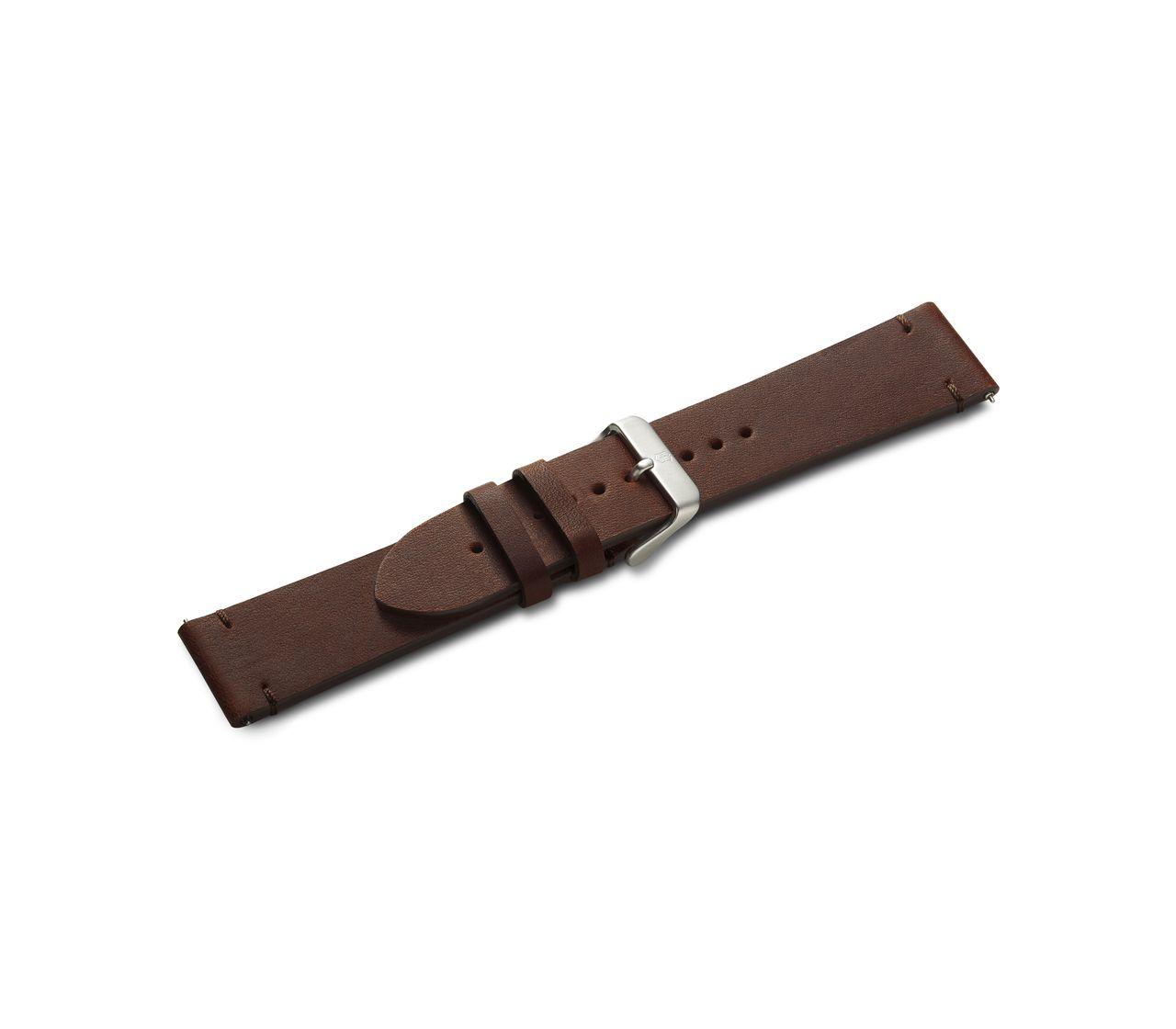 Brown leather strap with buckle-005946