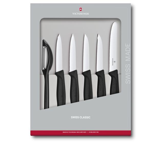 Victorinox Set di coltelli per verdura Swiss Classic, 6 pezzi in nero -  6.7113.6G