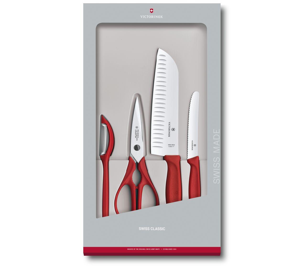 Victorinox 4-Piece Swiss Classic Kitchen Set - Red