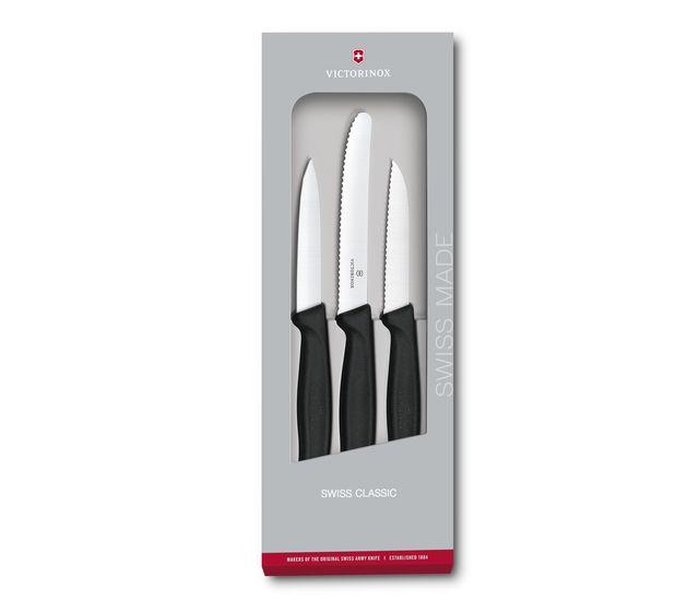 Victorinox SwissClassic 6.7133.5G 5-piece kitchen knife set, black