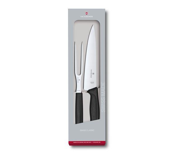 Victorinox Swiss Classic Carving Set, 2 pieces in black - 6.7133.2G