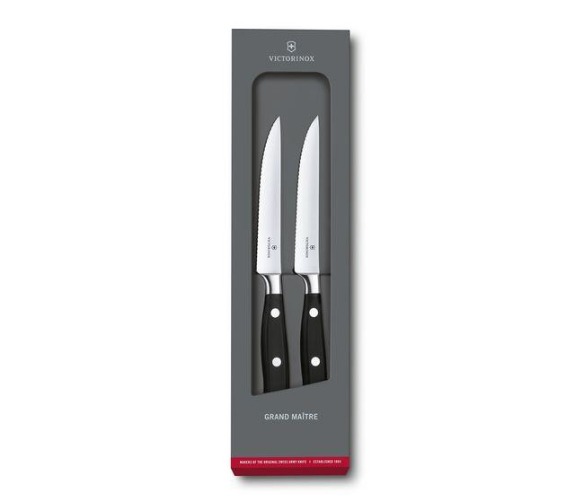 Victorinox Set de couteaux à steak Grand Maître, 2 pièces en noir