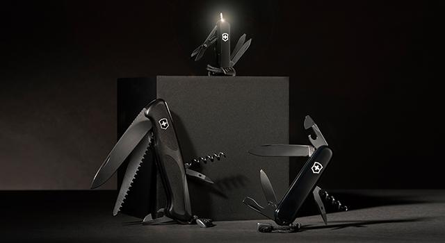 Onyx Black Pocket Knife Collection