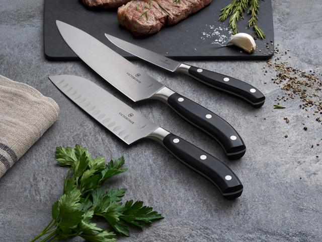 Victorinox Grand Maitre - Cuchillo de chef forjado, cuchillo de cocina  afilado para cortar hierbas, verduras y carne, accesorio de cocina de  primera