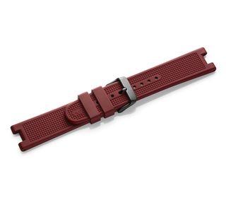 Red rubber strap with buckle