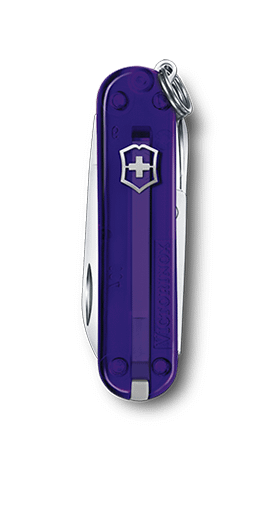 Victorinox Classic SD 7 Function Translucent Purple Pocket Knife 