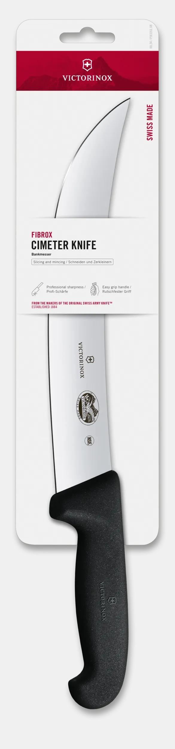 Fibrox&reg; 10&rdquo; Cimeter Knife Curved Blade - 5.7303.25