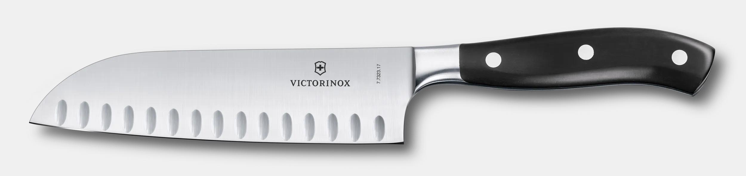 Victorinox Grand Maître Santoku Knife, 7 in in Black - 7.7323.17G