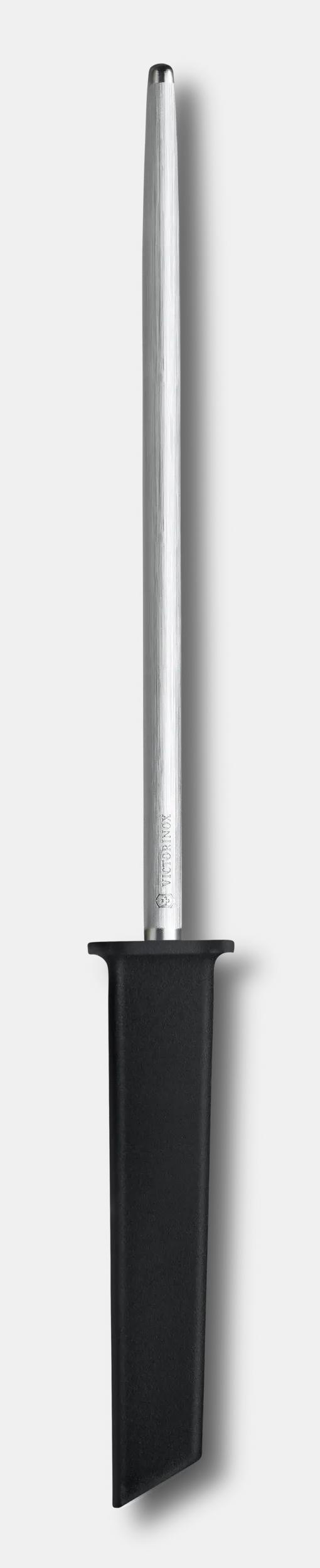 VICTORINOX Fusil à Aiguiser Wood 23 Cm - Manche Bois D'Érable, Surface Moyen-Fin, Jusqu'à 65 HRC