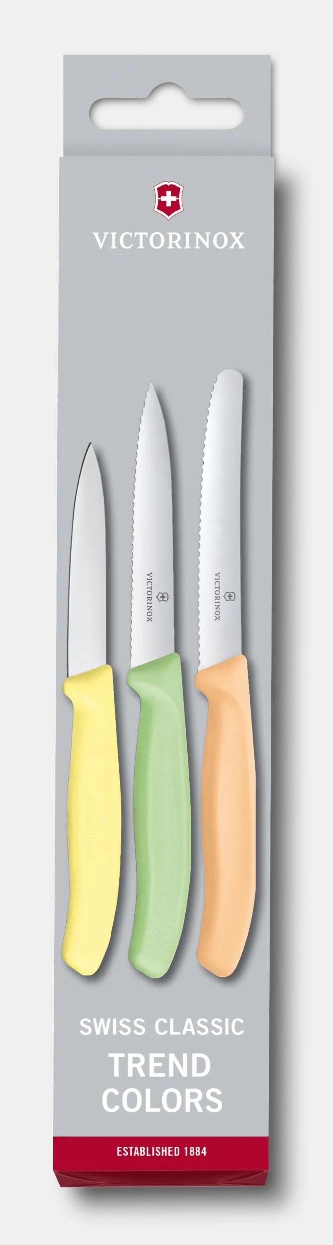 Swiss Classic Trend Colors Paring Knife Set, 3 Pieces - 6.7116.34L2