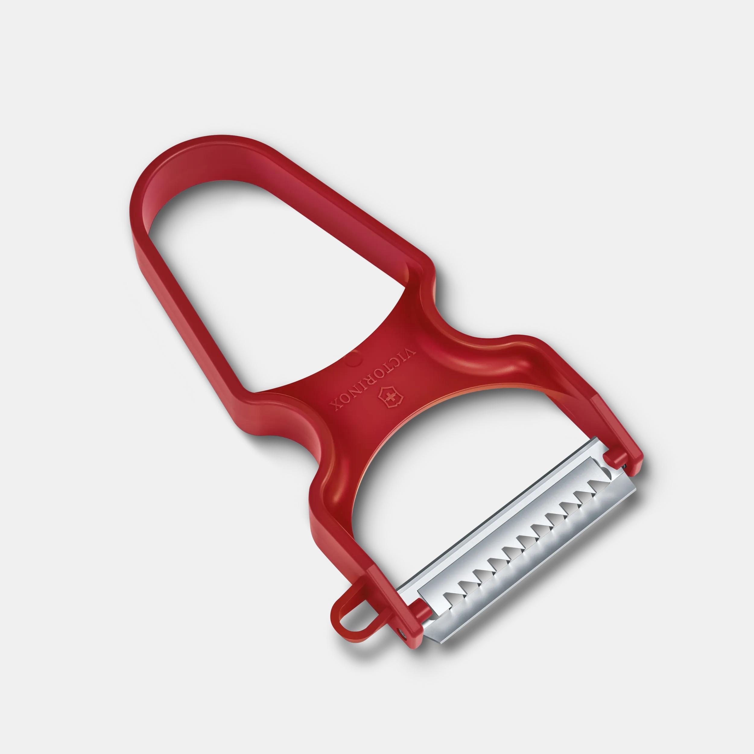 Éplucheur Universel Victorinox Lame Pendulaire Dentelée – Rouge | Inox Suisse