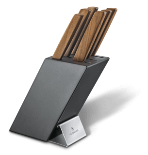 Victorinox 现代刀座，6 件套, 22 cm 为黑色- 6.7186.63