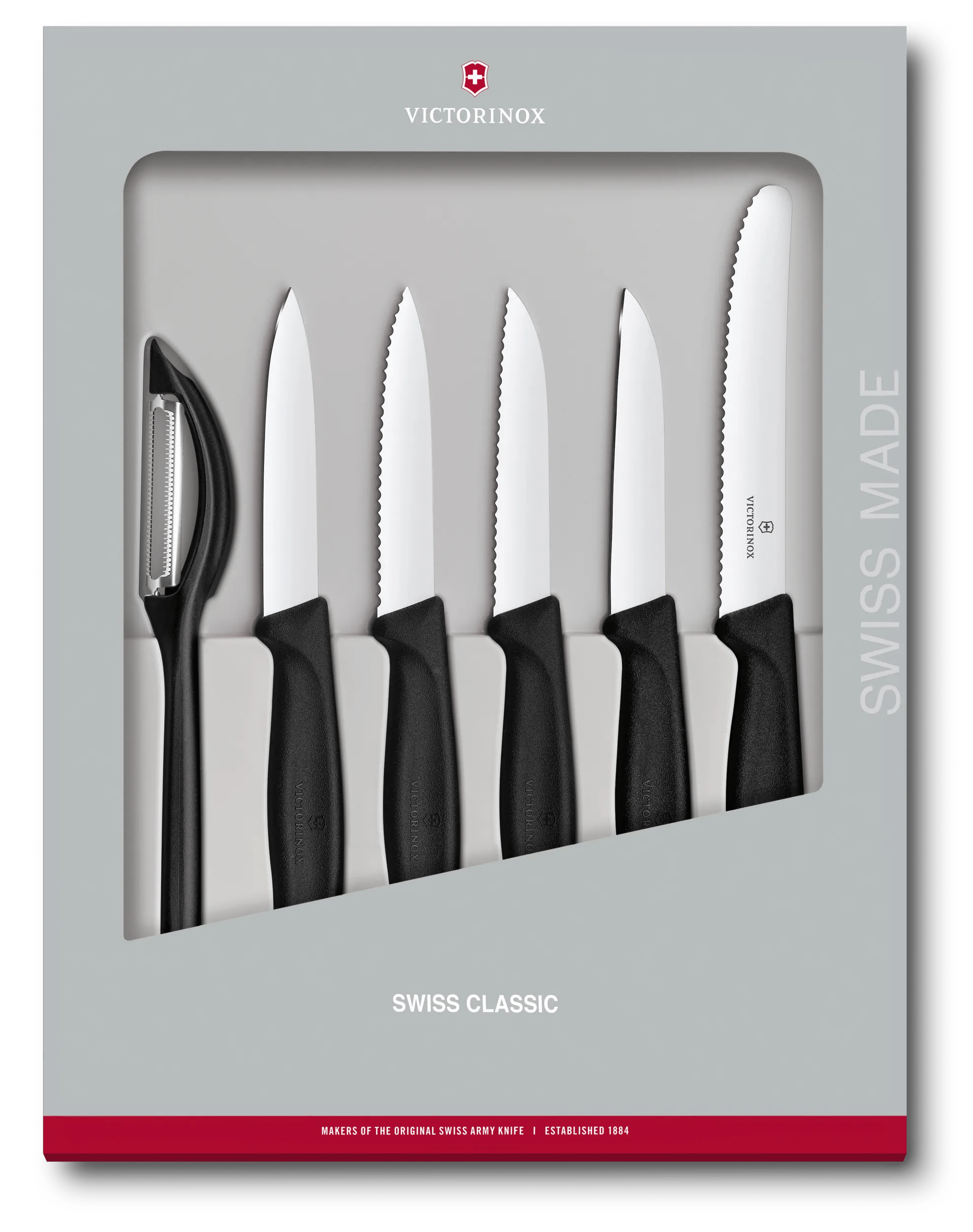 Swiss Classic Paring Knife Set, 6 pieces