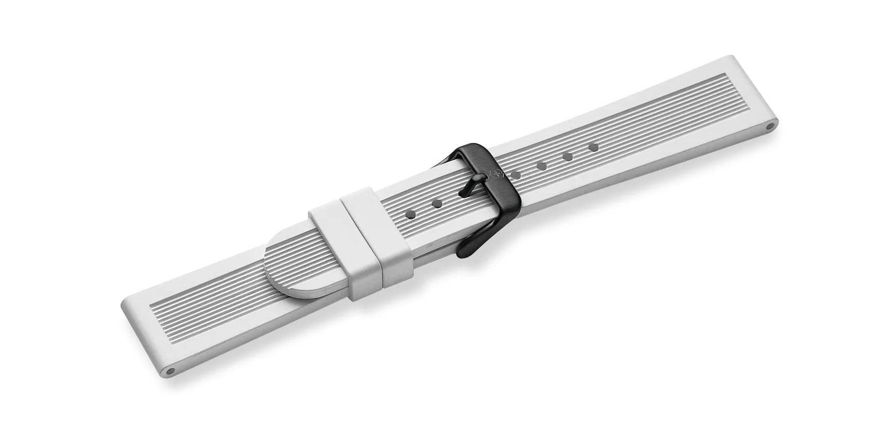 Divemaster - White Rubber Strap with Buckle - 004611